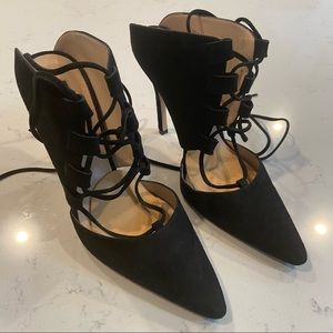 Topshop lace up high heels